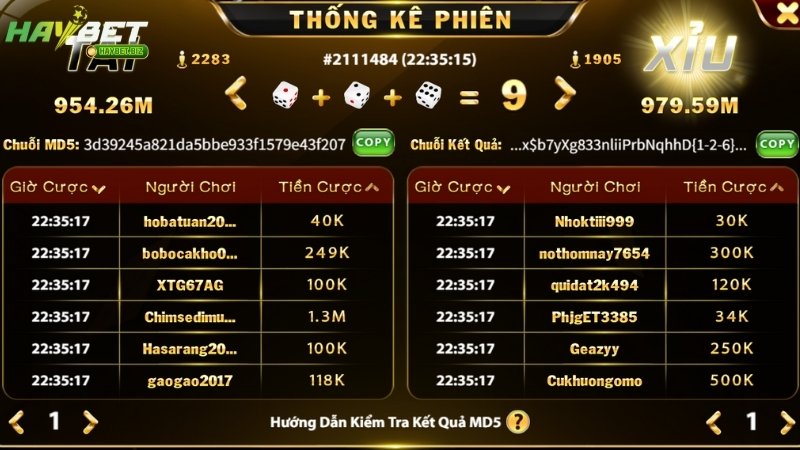 Mẹo vào tiền tài xỉu MD5 HAYBET tốt giúp tăng hiệu quả thắng Mẹo vào tiền tài xỉu MD5 HAYBET tốt giúp tăng hiệu quả thắng