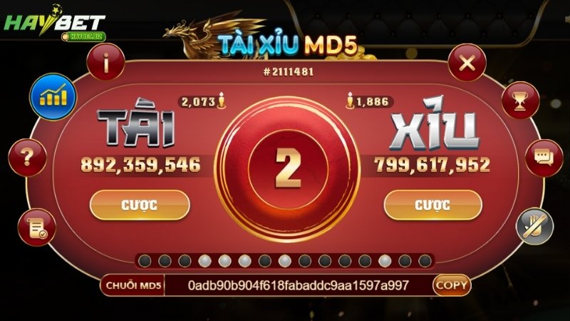Thông tin tài xỉu MD5 HAYBET Thông tin tài xỉu MD5 HAYBET