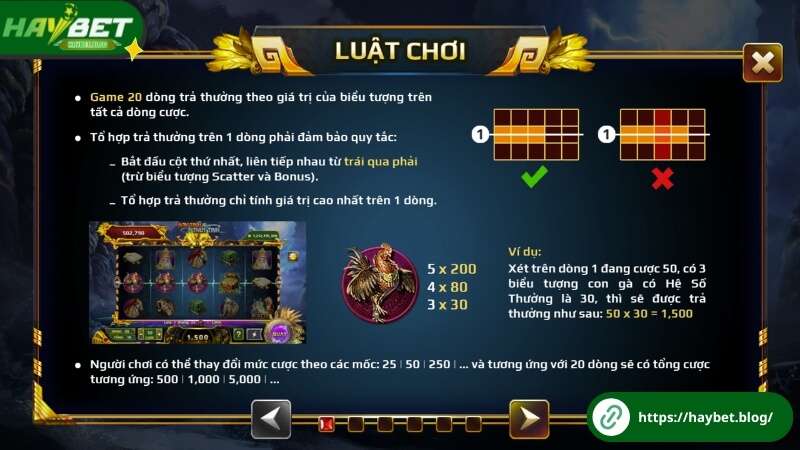 Luật chơi Sơn Tinh Thủy Tinh HayBet chi tiết Luật chơi Sơn Tinh Thủy Tinh HayBet chi tiết